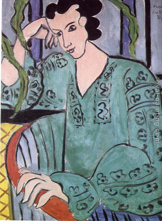 Henri Emile Benoit Matisse : green rumanian blouse